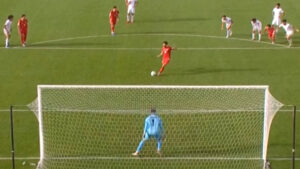 گل اول امید لبنان به ایران از روی نقطه پنالتی