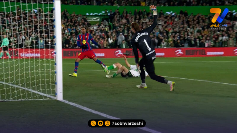 گل دوم بارسلونا به ریسینگ سانتاندر توسط لامین یامال