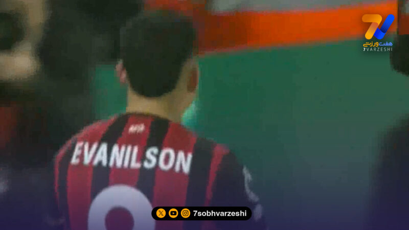 گل اول بورنموث به لیورپول توسط اوانیلسون