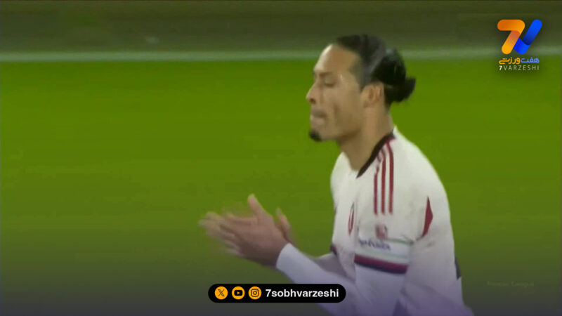 گل اول لیورپول به بورنموث توسط فن دایک