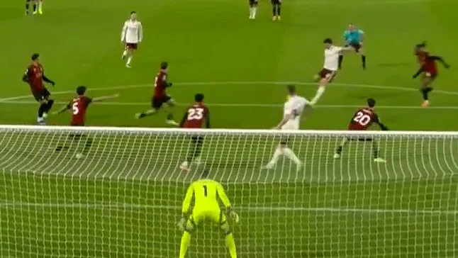 گل دوم آرسنال به بورنموث توسط دکلان رایس