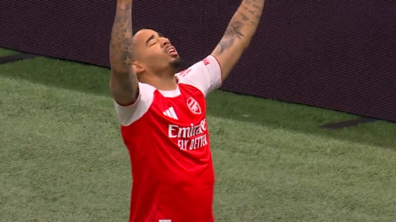 گل اول آرسنال به اینتر توسط گابریل ژسوس