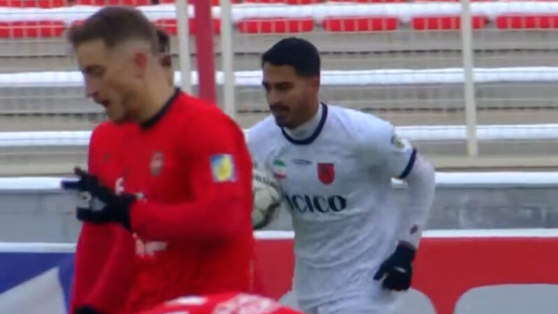 گل اول مس رفسنجان به تراکتور توسط فرنام عرب