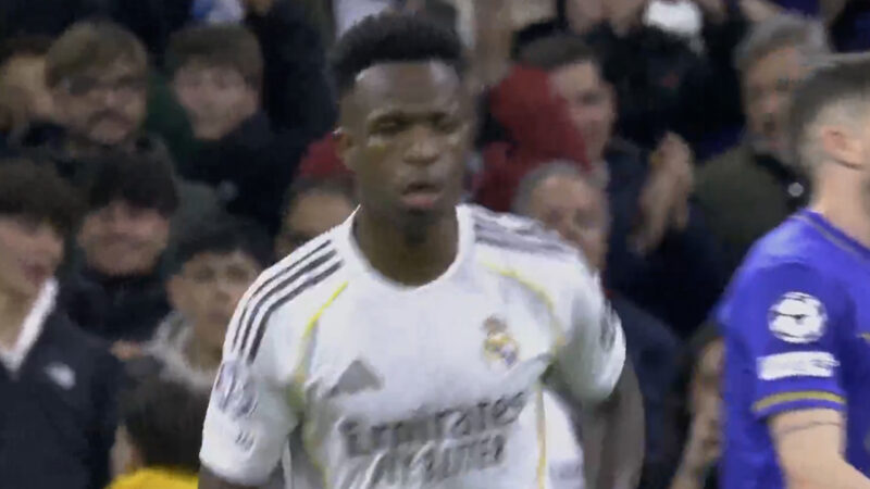 گل پنجم رئال مادرید به موناکو توسط وینیسیوس جونیور