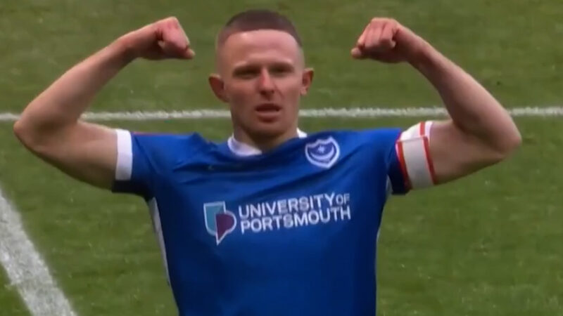 گل اول پورتموث به آرسنال توسط بیشاپ