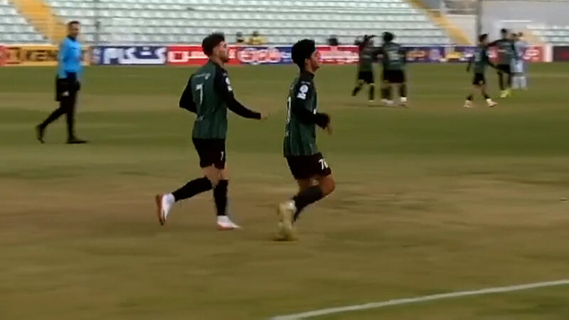 گل اول خیبر به آلومینیوم توسط امیرحسین فارسی