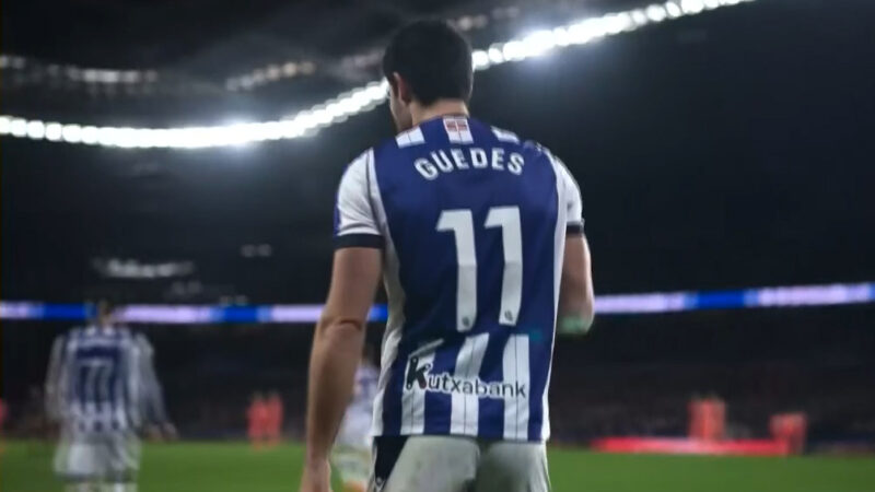 گل دوم رئال سوسیداد به بارسلونا توسط گونچالو گوئدس