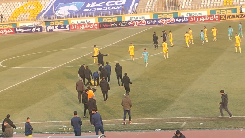 شادی شمس آذری ها پس از پیروزی مقابل پیکان