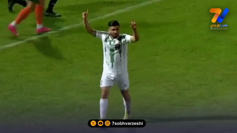 گل اول خیبر به مس رفسنجان توسط سفید چغایی