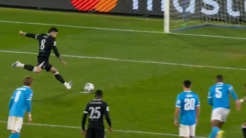 گل اول چلسی به ناپولی توسط انزو فرناندز