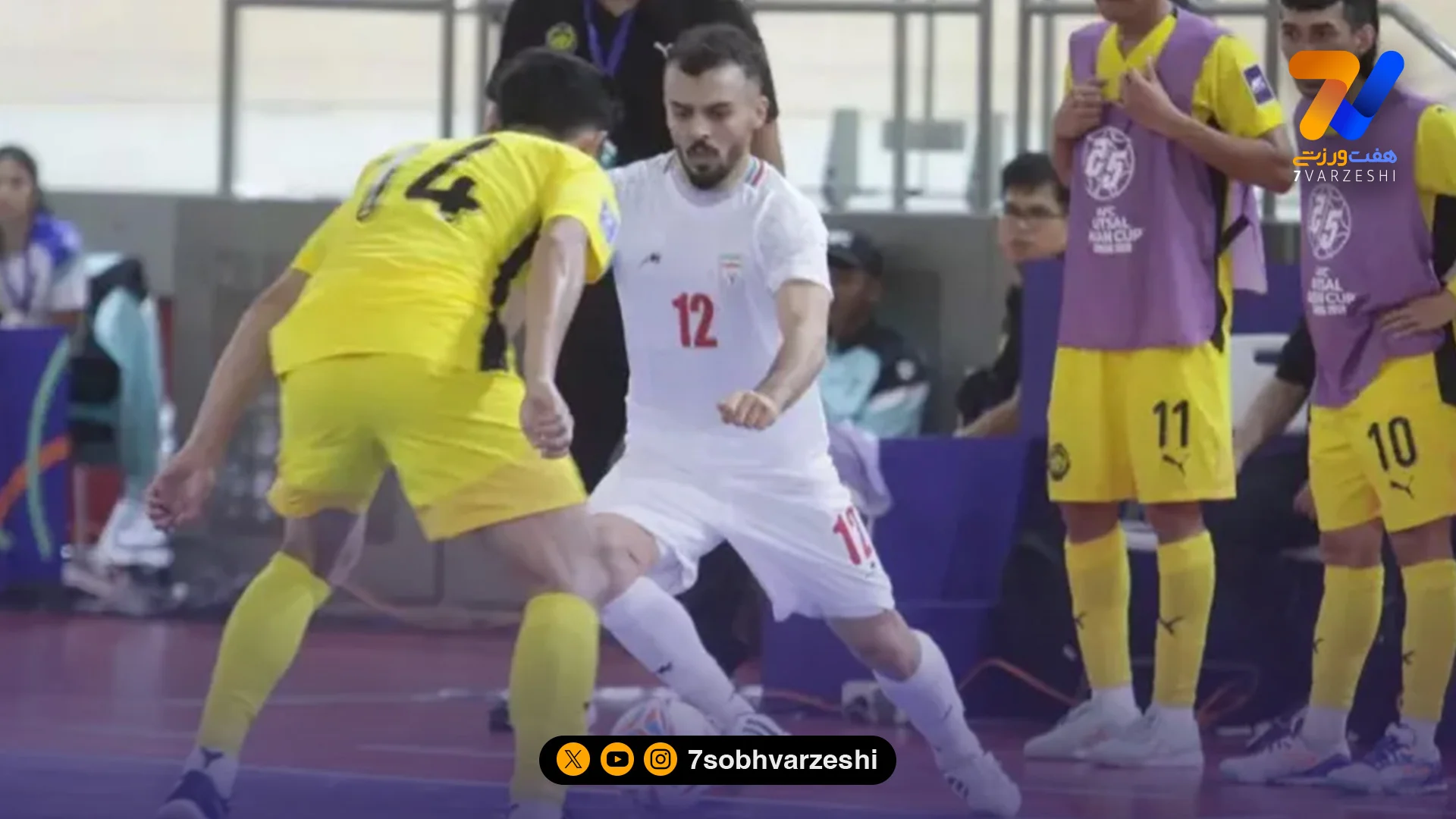 آقاپور بهترین بازیکن ایران – مالزی