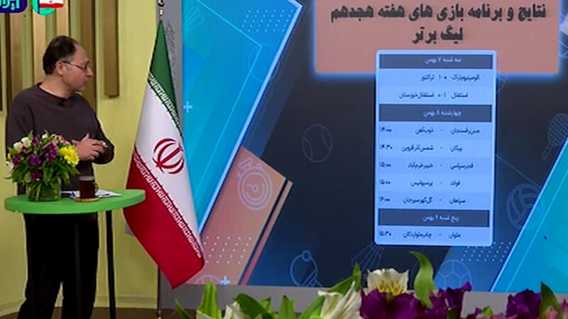 نتایج و برنامه بازی‌های هفته هجدهم لیگ برتر