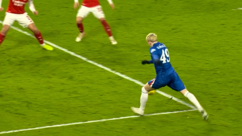 گل اول چلسی به آرسنال توسط آلخاندرو گارناچو