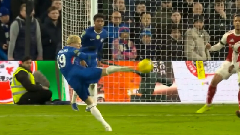 گل دوم چلسی به آرسنال توسط آلخاندرو گارناچو