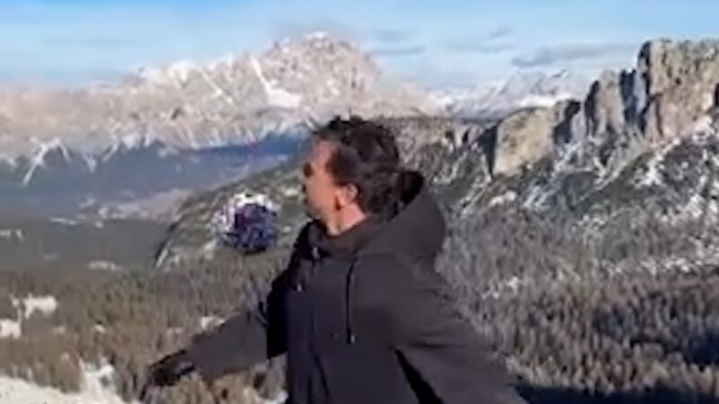 زلاتان روی قله؛ هنرنمایی در ارتفاعات سوئد