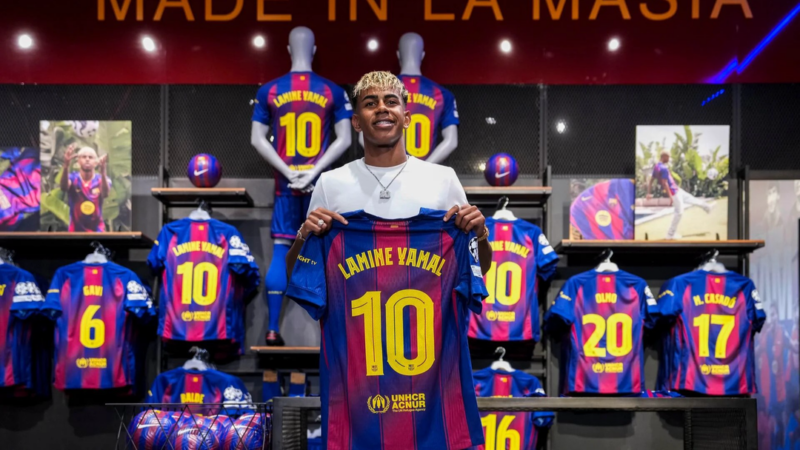 لامین یامال رکورد فروش پیراهن فوتبال جهان را شکست