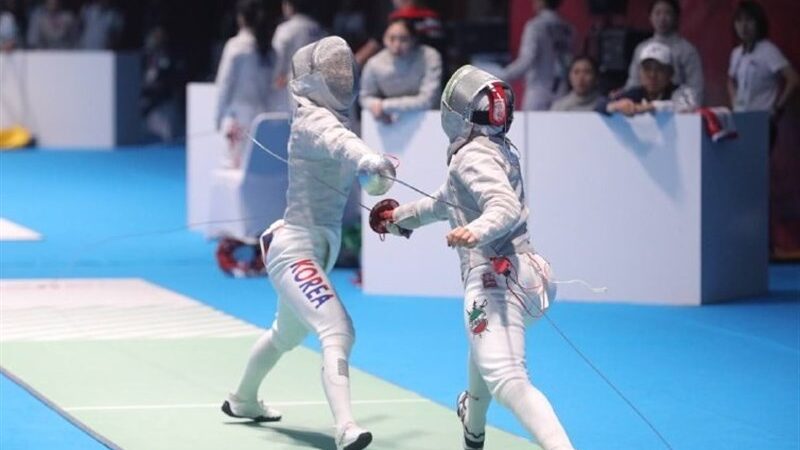 حذف گنجی از مسابقات شمشیربازی جوانان آسیا