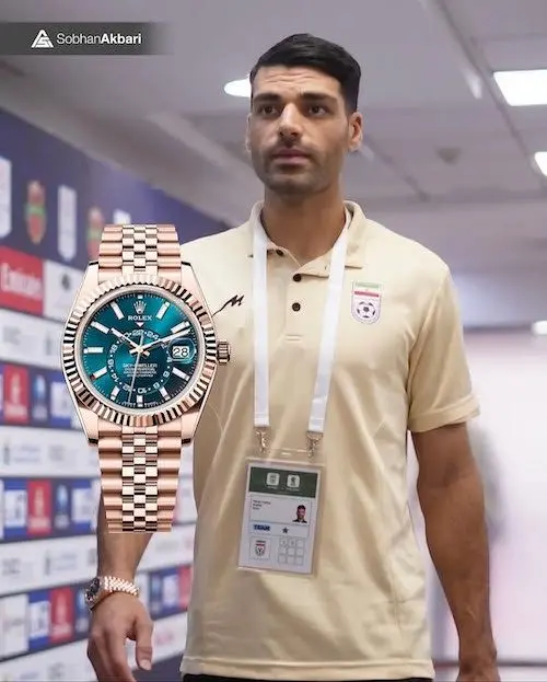 ساعت‌های بازیکنان تیم ملی ایران