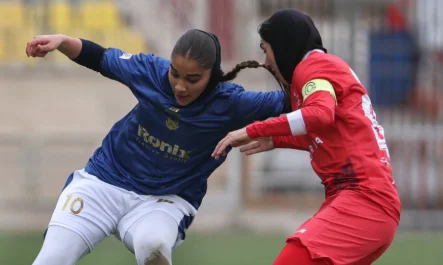 عکس| جدال یسنا دختر ملوان و زهرا قنبری کاپیتان پرسپولیس