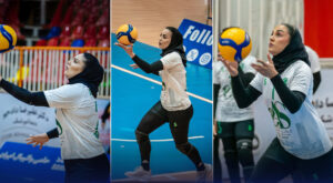 قاب ورزشی مونا ‌و شبنم و آیتک و ساناز ستاره‌های لیگ والیبال زنان - مجله ورزشی