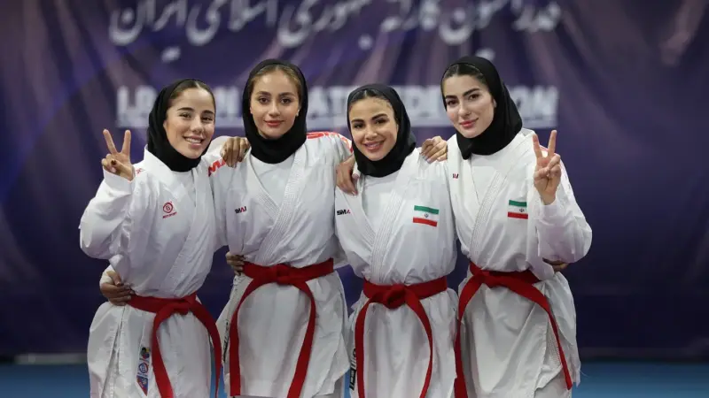 قاب ورزشی| سارا، مبینا و آتوسا؛ دختران کاراته ایران