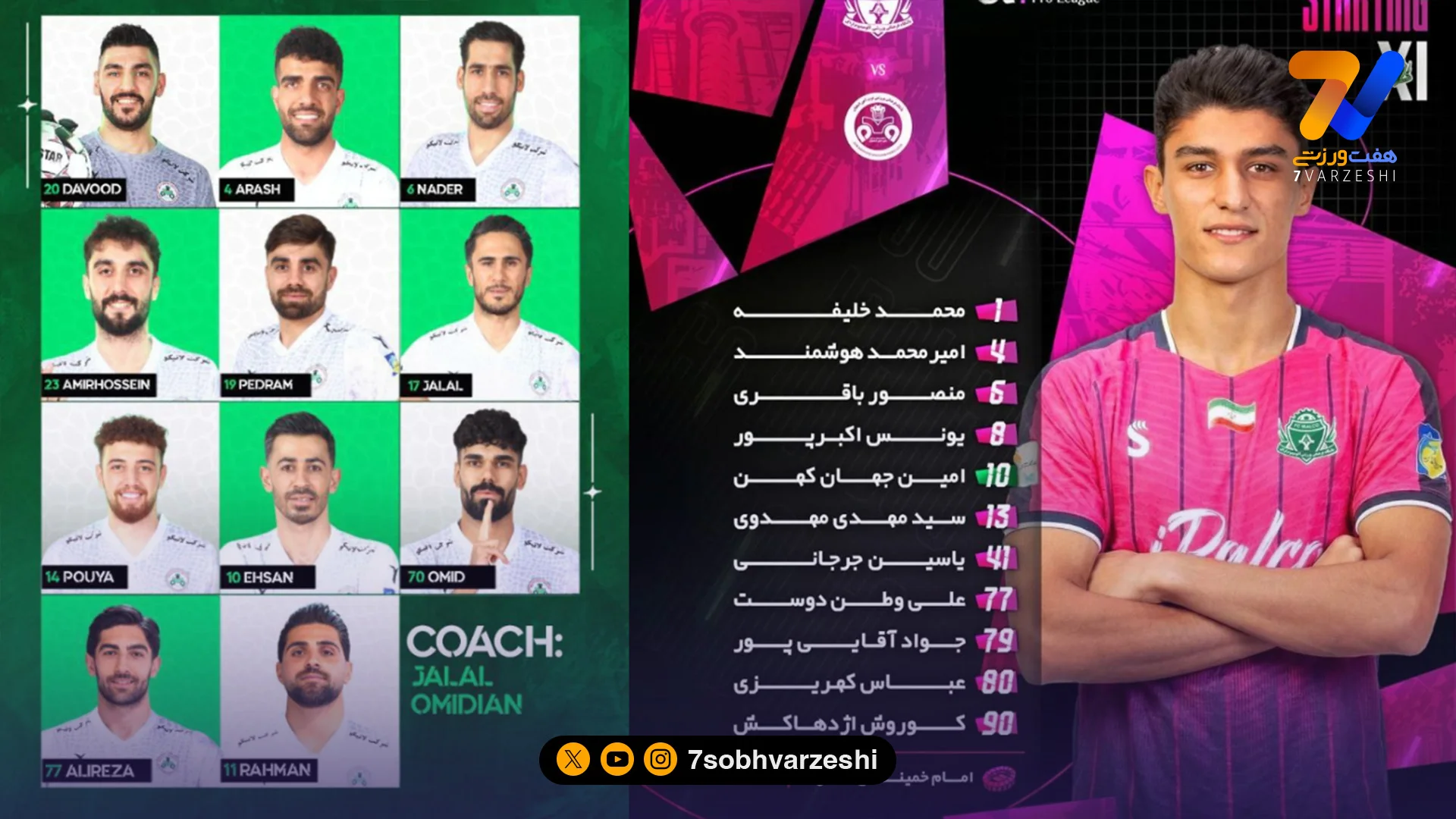 اعلام ترکیب تیم های آلومینیوم و ذوب آهن/ هفته بیستم لیگ برتر - فوتبال