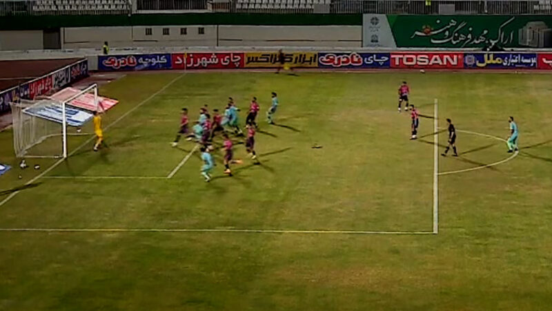 گل اول پیکان به آلومینیوم با ضربه کاشته مهدی نجفی