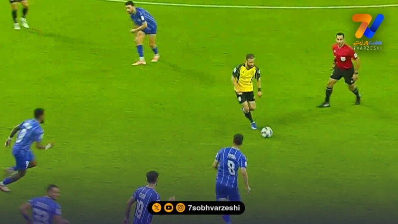 گل اول الحسین اردن به استقلال توسط یوسف ابو جلبوش