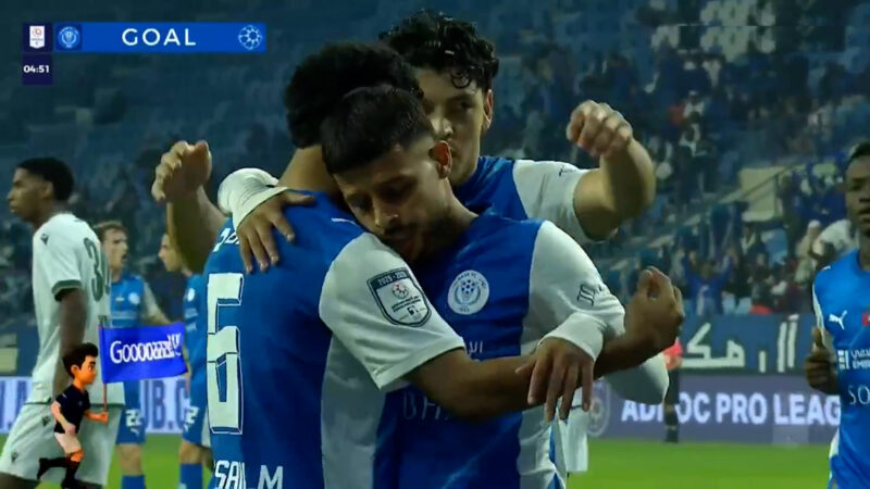 گل اول النصر به خورفکان توسط مهدی قایدی