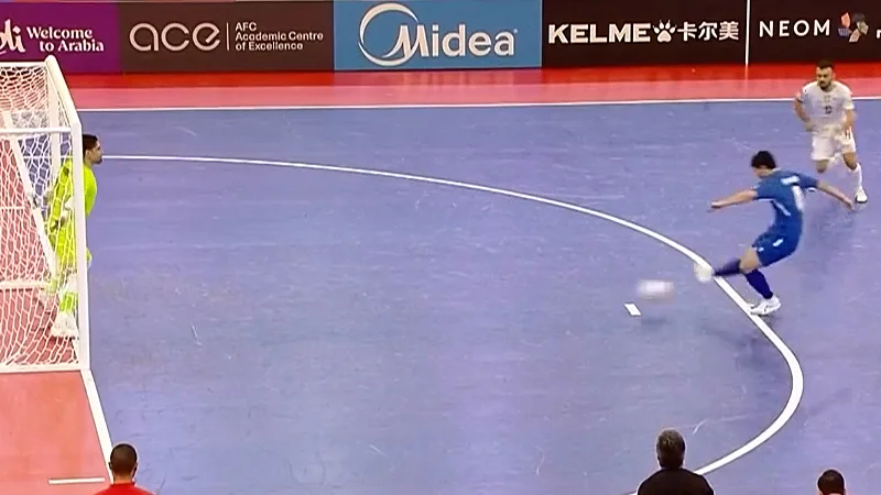 گل اول فوتسال ازبکستان به ایران