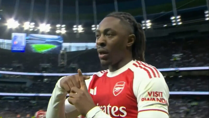 گل اول آرسنال به تاتنهام توسط ابرچی ازه