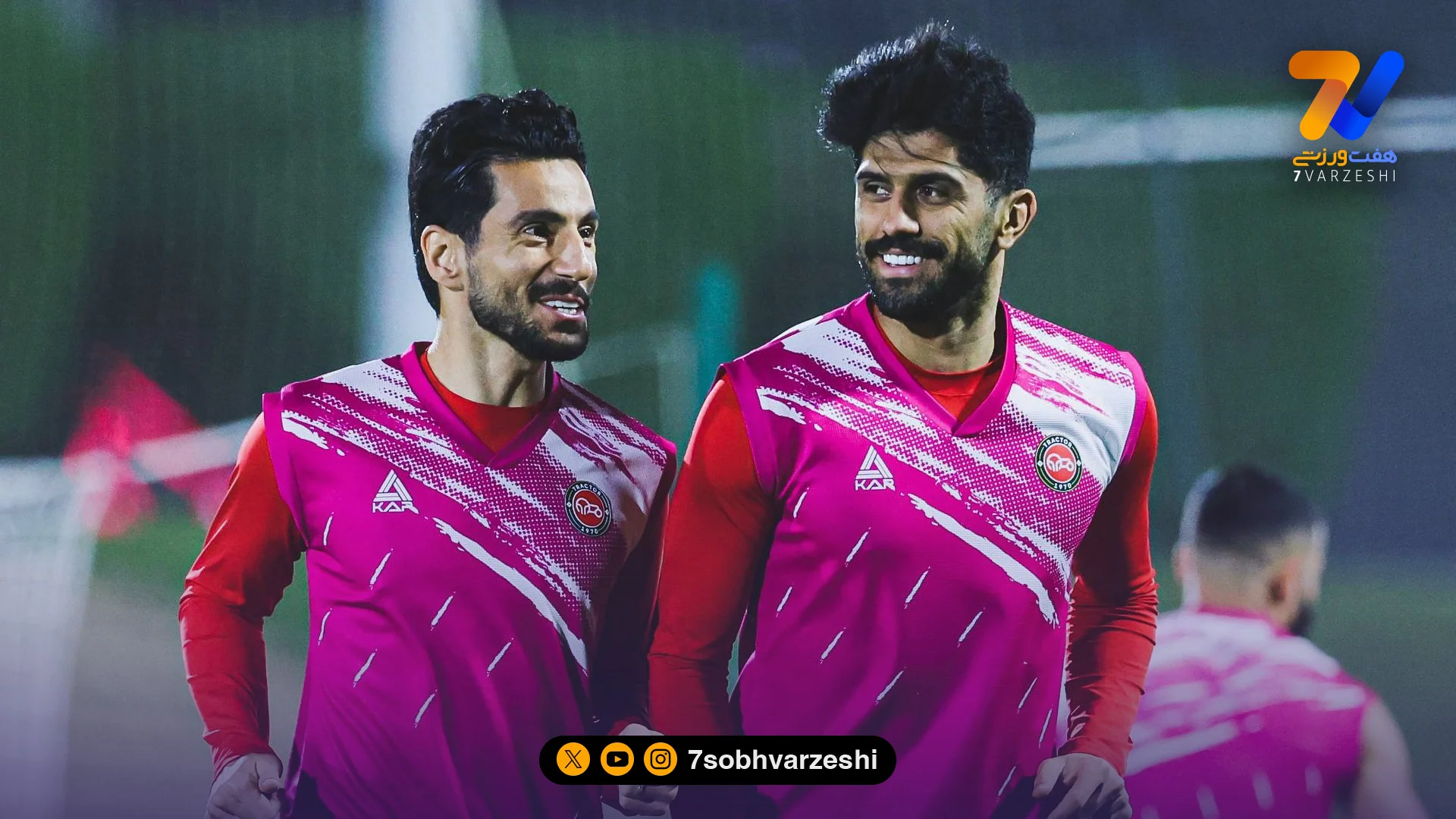 تصویری تمرین پرانرژی تراکتور در قطر با حضور کامل بازیکنان - فوتبال