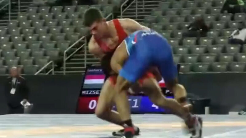 برد نعمتی در دور دوم کشتی زاگرب