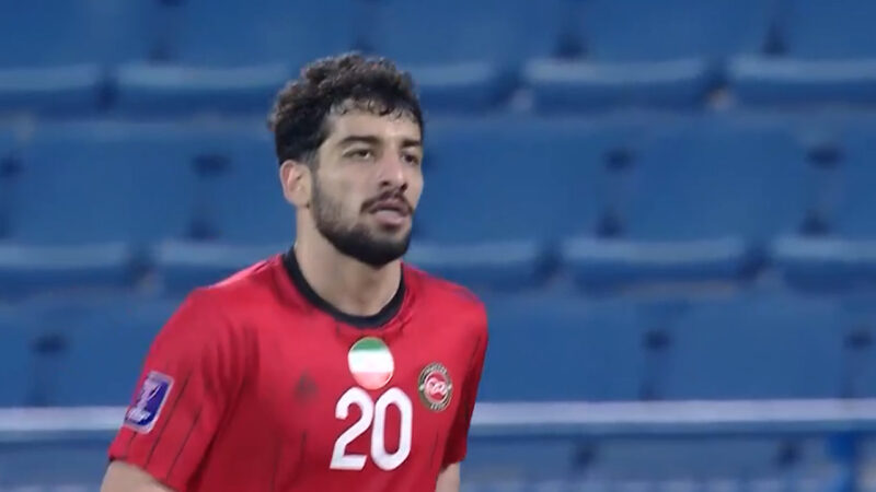 گل اول تراکتور به الغرافه توسط هاشم نژاد