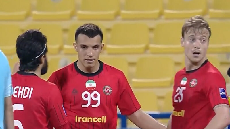 گل دوم تراکتور به الغرافه توسط حسین زاده