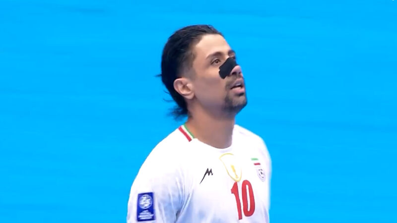 گل اول فوتسال ایران به اندونزی توسط حسین طیبی