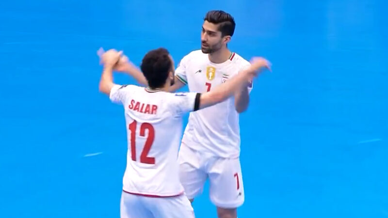 گل دوم فوتسال ایران به اندونزی توسط مهدی کریمی