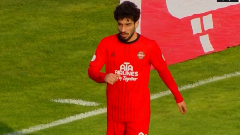 گل اول تراکتور به سپاهان توسط مهدی هاشم نژاد