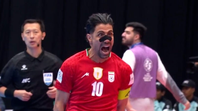 گل سوم تیم ملی فوتسال ایران به تیم ملی عراق توسط طیبی