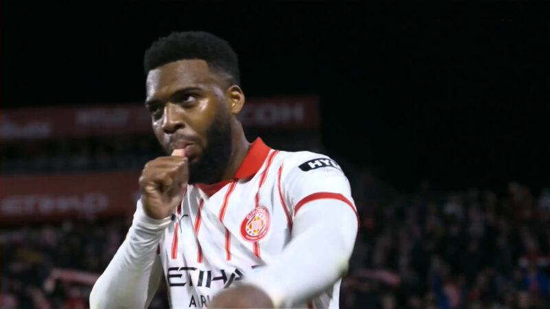 گل اول خیرونا به بارسلونا توسط توماس لمار