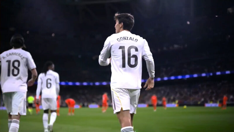 گل اول رئال مادرید به رئال سوسیداد توسط گونزالو گارسیا