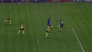 گل اول استقلال خوزستان به سپاهان توسط امیرحسین جلالی وند - فوتبال