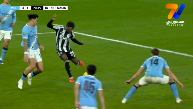 گل اول نیوکسل به سوم منچسترسیتی توسط آنتونی الانگا