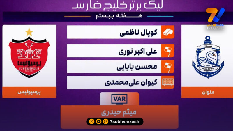 کارشناسی داوری ملوان – پرسپولیس