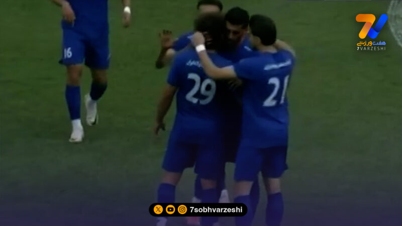 گل اول استقلال خوزستان به مس رفسنجان توسط قاسم لطیفی