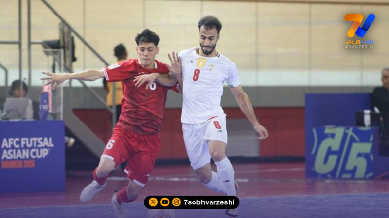 تساوی پرگل تیم ملی فوتسال ایران در نیمه اول مقابل عراق
