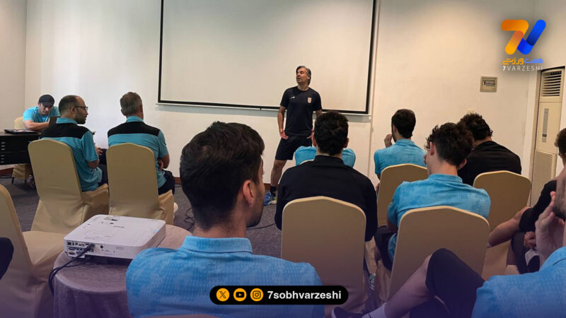 جلسه فنی تیم ملی پیش از فینال؛ تمرکز شمسایی روی شکست اندونزی