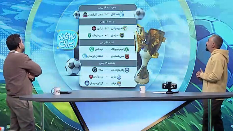 برنامه و نتایج بازی‌های هفته بیستم لیگ برتر