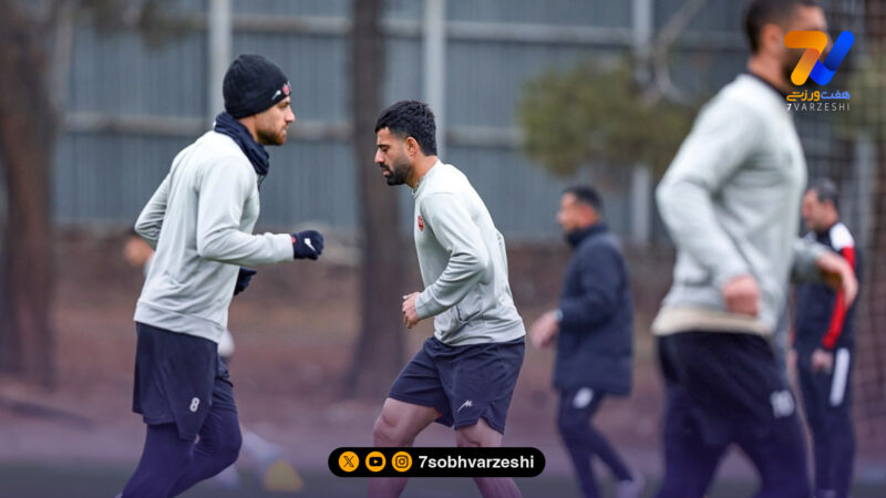 گزارش تصویری| تمرین زیر باران؛ پرسپولیس آماده جدال با ملوان شد