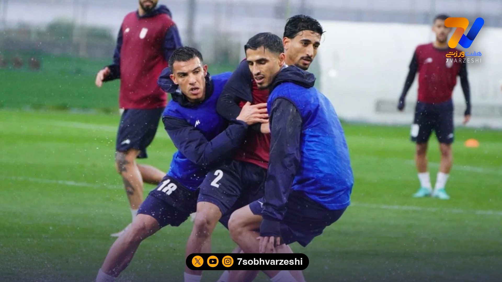 آشنایی با ترکیب قرمز و آبی در اولین تمرین ملی پوشان؛ قلعه نویی تست چیدمان تیم ملی را شروع کرد - فوتبال